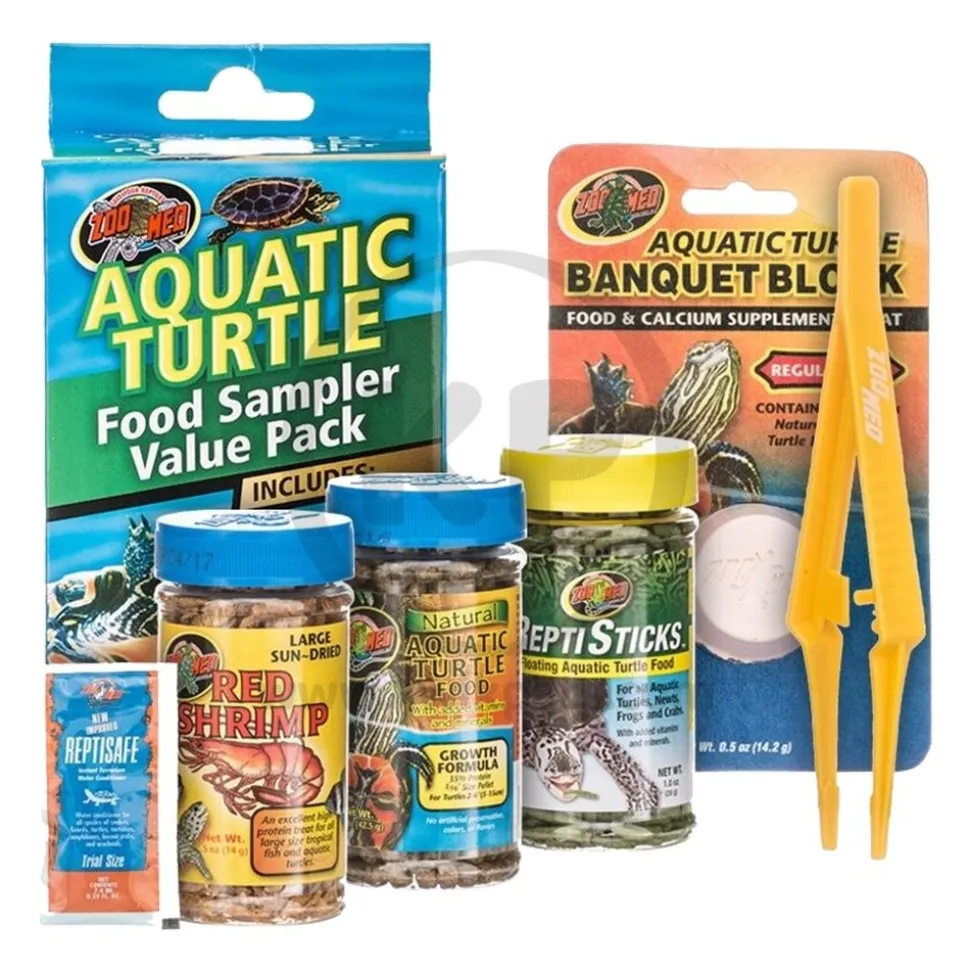 Zoo Med Aquatic Turtle Food Sampler Value Pack Display