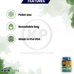 Zoo Med Aquatic Turtle Micro Pellet Hatchling Food 8-oz