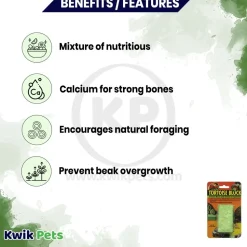 Zoo Med Banquet Tortoise Calcium Block with Cactus & Vegetables Large 5-oz