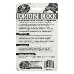 Zoo Med Banquet Tortoise Calcium Block with Cactus & Vegetables Large 5-oz
