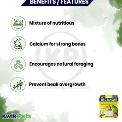 Zoo Med Bird Banquet Original Seed Formula Mineral Block White Small 1-oz