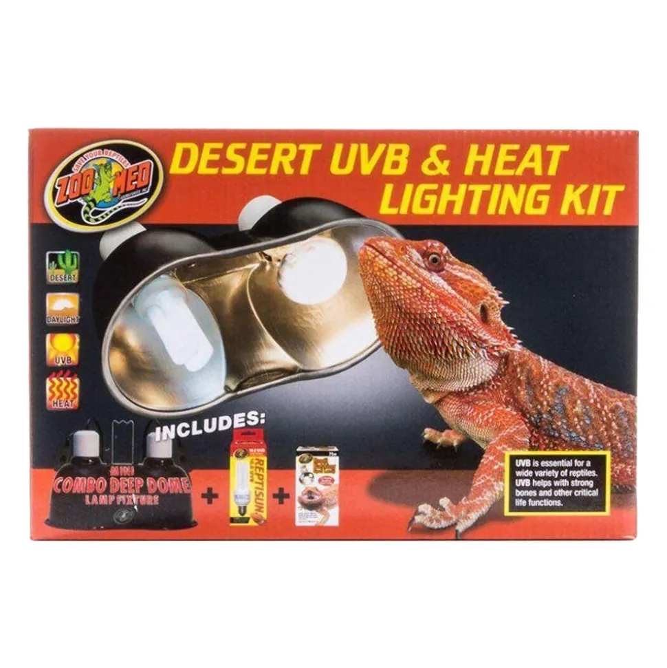 Zoo Med Desert UVB & Heat Lighting Kit