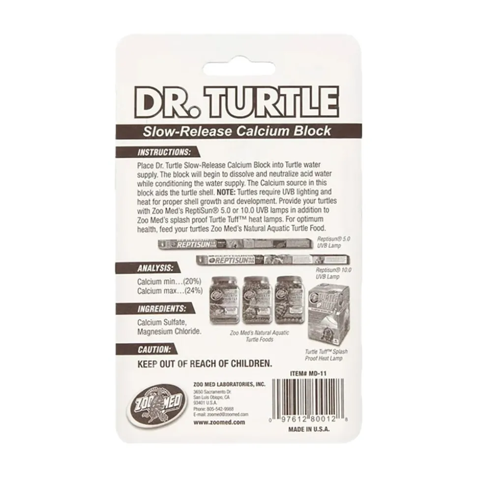 Zoo Med Dr. Turtle Slow Release Calcium Block 0.5-oz