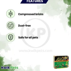 Zoo Med Eco Earth Compressed Coconut Fiber Substrate Brown 3 Count