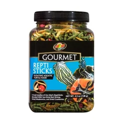 Zoo Med Gourmet Reptisticks Floating Aquatic Turtle Dry Food 4.5-oz
