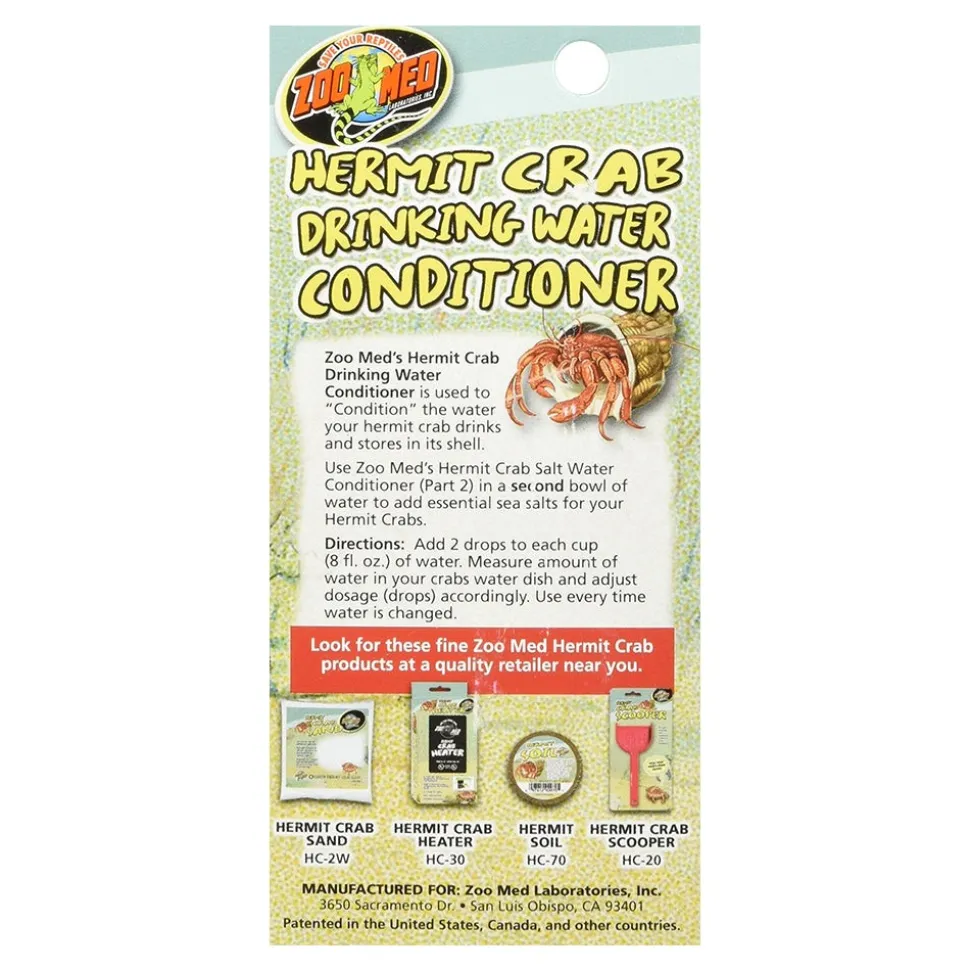 Zoo Med Hermit Crab Drinking Water Conditioner 2.25-oz