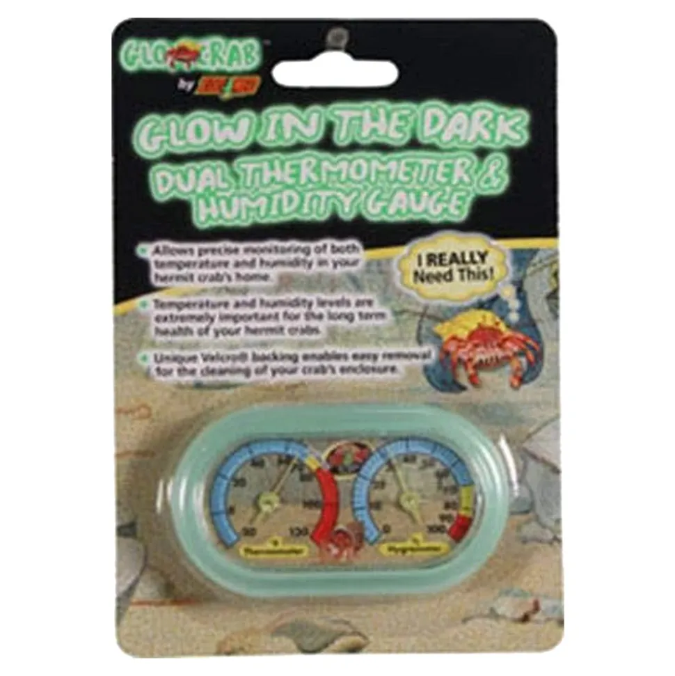 Zoo Med Hermit Crab Dual Thermometer Humidity Gauge Assorted