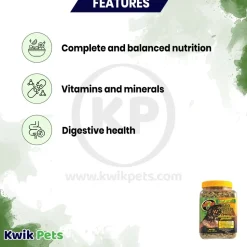 Zoo Med Natural Box Turtle Pellet Food 10-oz