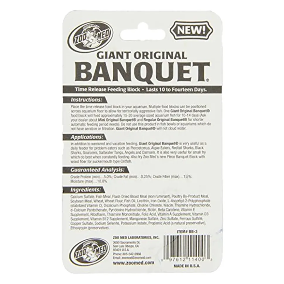 Zoo Med Original Banquet Fish Feeding Block Mini 0.3-oz