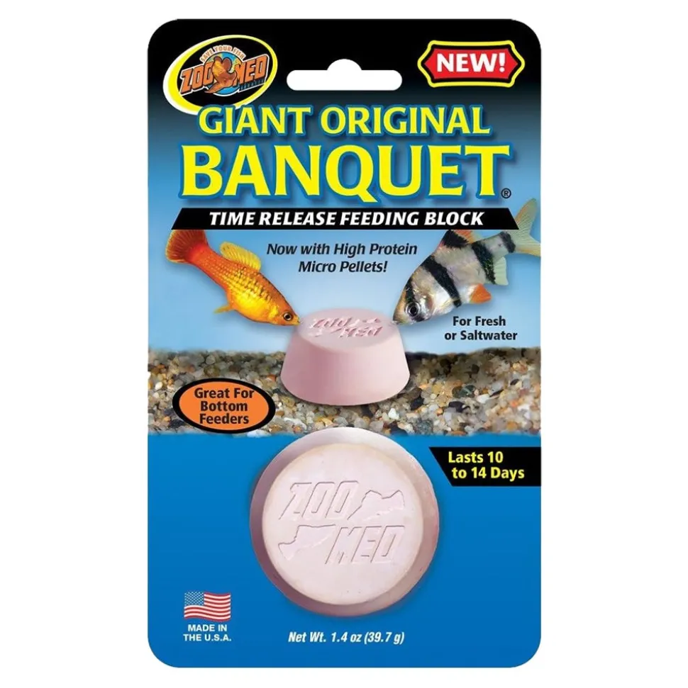 Zoo Med Plankton Banquet Fish Feeding Block 1.4-oz Giant