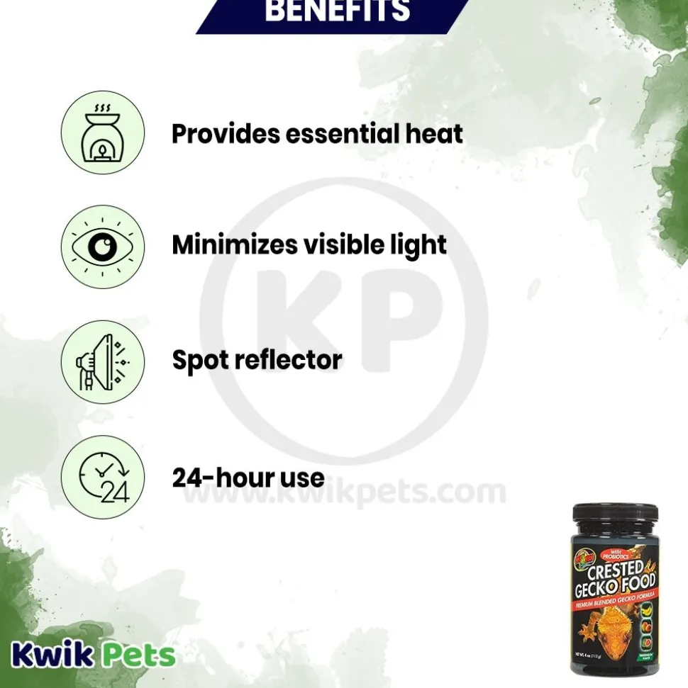 Zoo Med Premium Blended Watermelon Flavor Crested Gecko Dry Food 4-oz