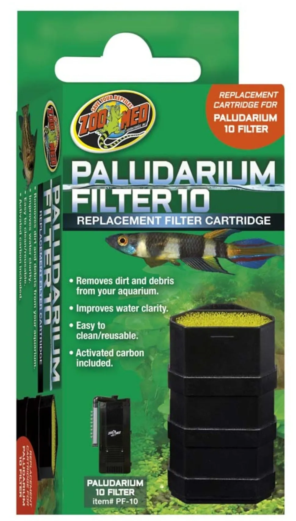Zoo Med Replacement Filter Cartridge for PF Filters For PF-10