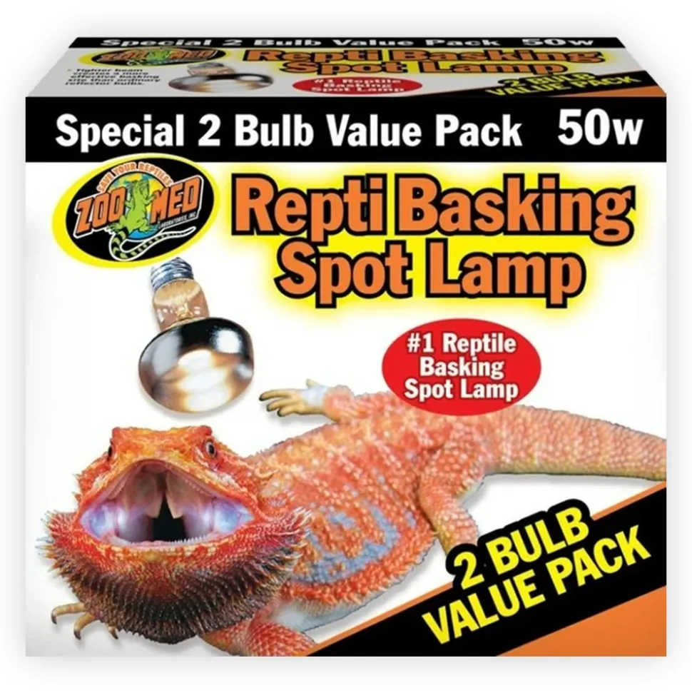 Zoo Med Repti Basking Spot Lamp 50W 2 Count