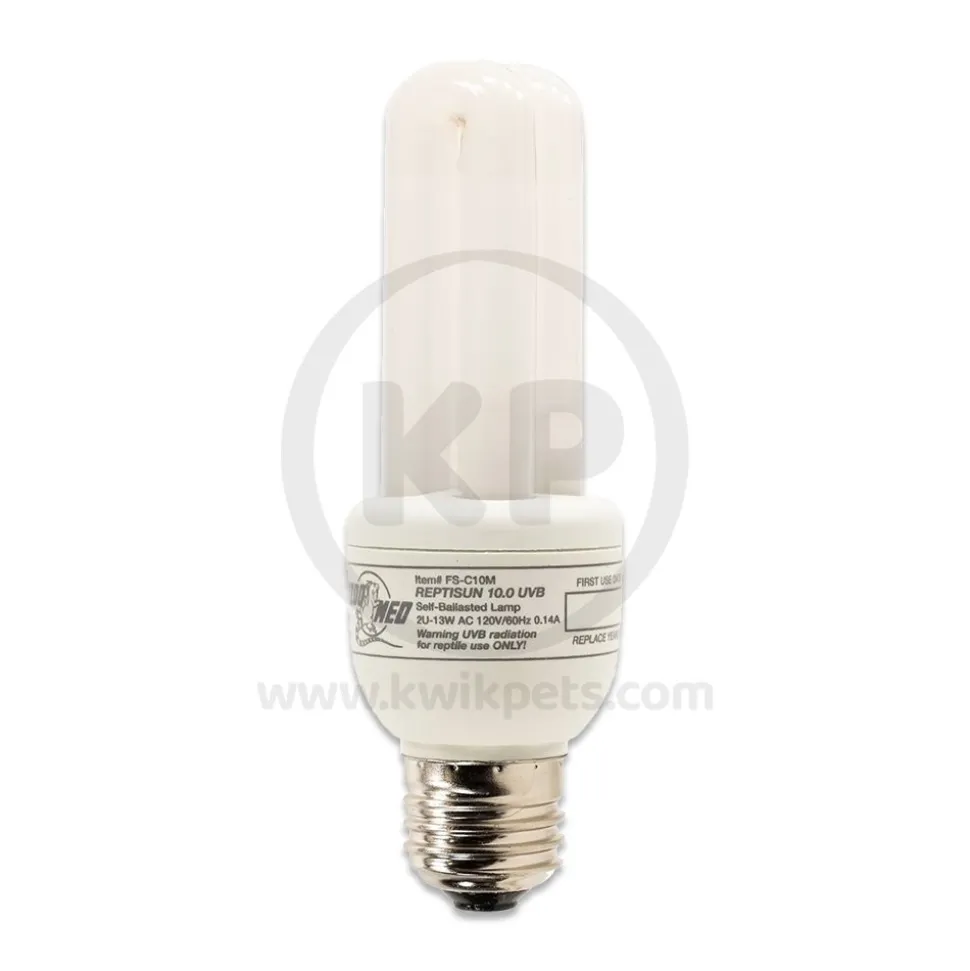 Zoo Med ReptiSun 10.0 UVB Desert Compact Fluorescent Lamp Regular White 26W
