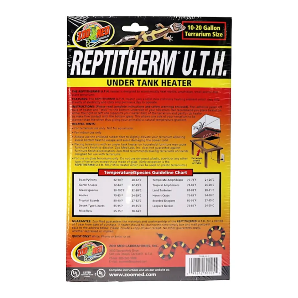 Zoo Med ReptiTherm Under Tank Heater (U.T.H) 8W 6 in X 8 in Small