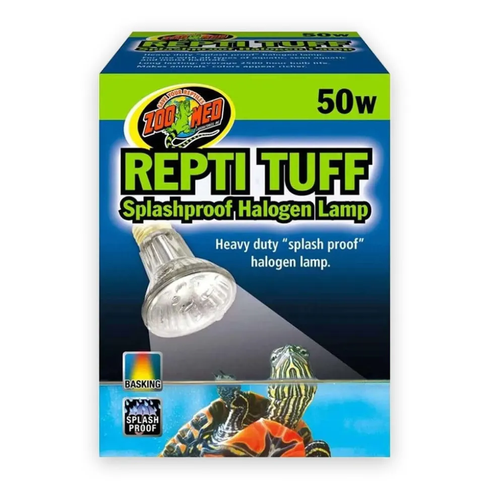 Zoo Med Repti Tuff Splashproof Halogen Lamp White 50W