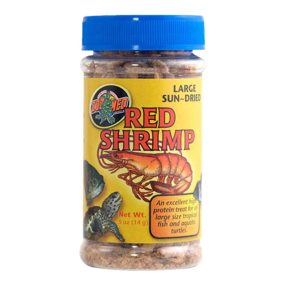 Zoo Med Sun-Dried Large Red Shrimp Reptile Food 0.5-oz