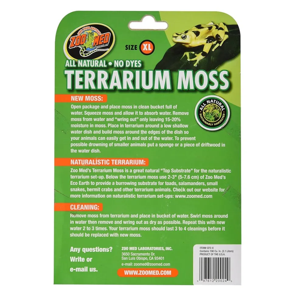 Zoo Med Terrarium Moss Substrate Green XL 30-40 gal