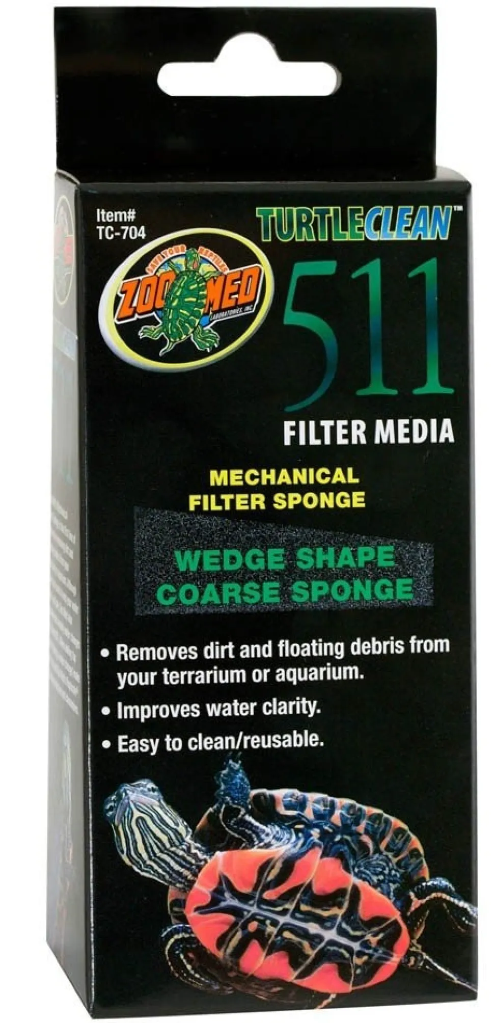 Zoo Med Turtle Clean 511 Wedge Shape Mechanical Filter Coarse Sponge
