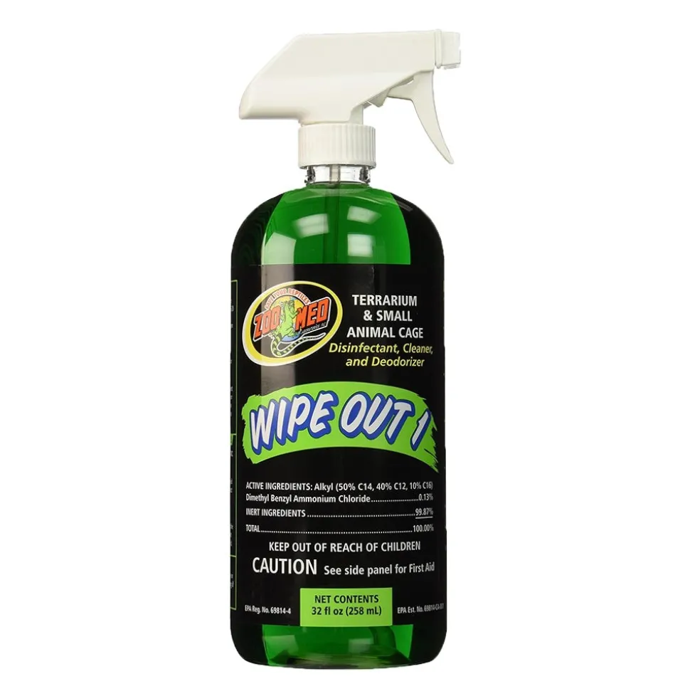 Zoo Med Wipe Out 1 for Terrariums & Small Animal Cage 32-oz