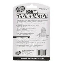 Zoo Med Yellow Digital Terrarium Thermometer