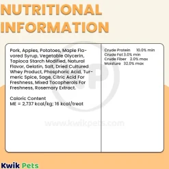Zuke's Lil Links Soft & Chewy Dog Treats Pork & Apple Recipe 6-oz