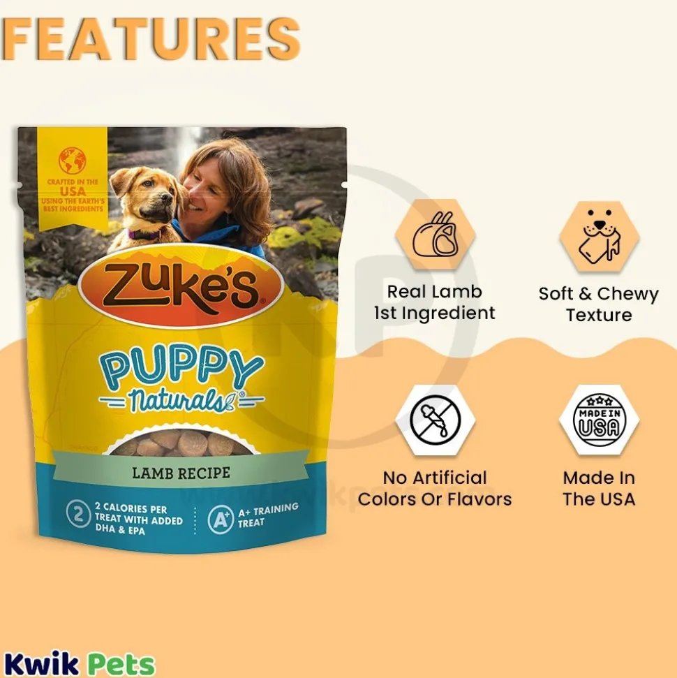 Zuke's Puppy Naturals Training Dog Treats Lamb Recipe 5-oz