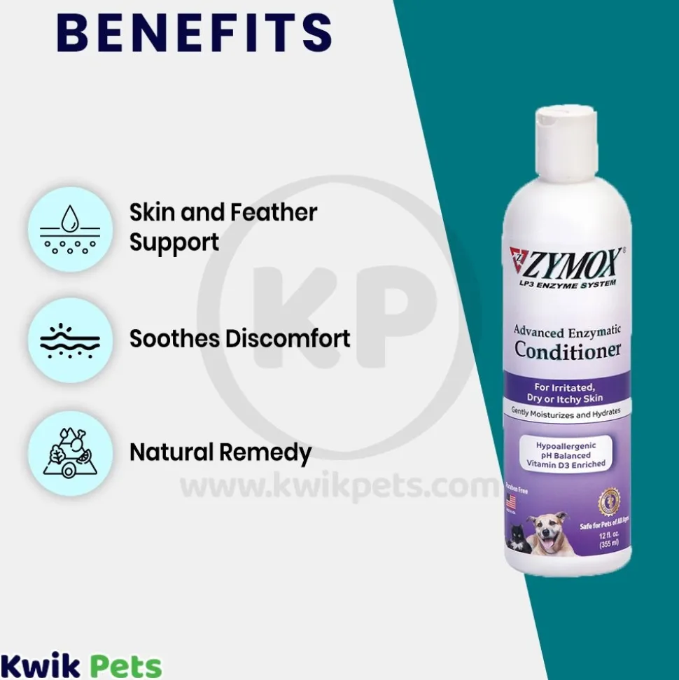 Zymox Advanced Enzymatic Conditioner for Dry or Itchy Skin 12-oz