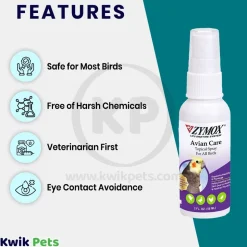 Zymox Avian Care Topical Solution Spray for All Birds 2-oz