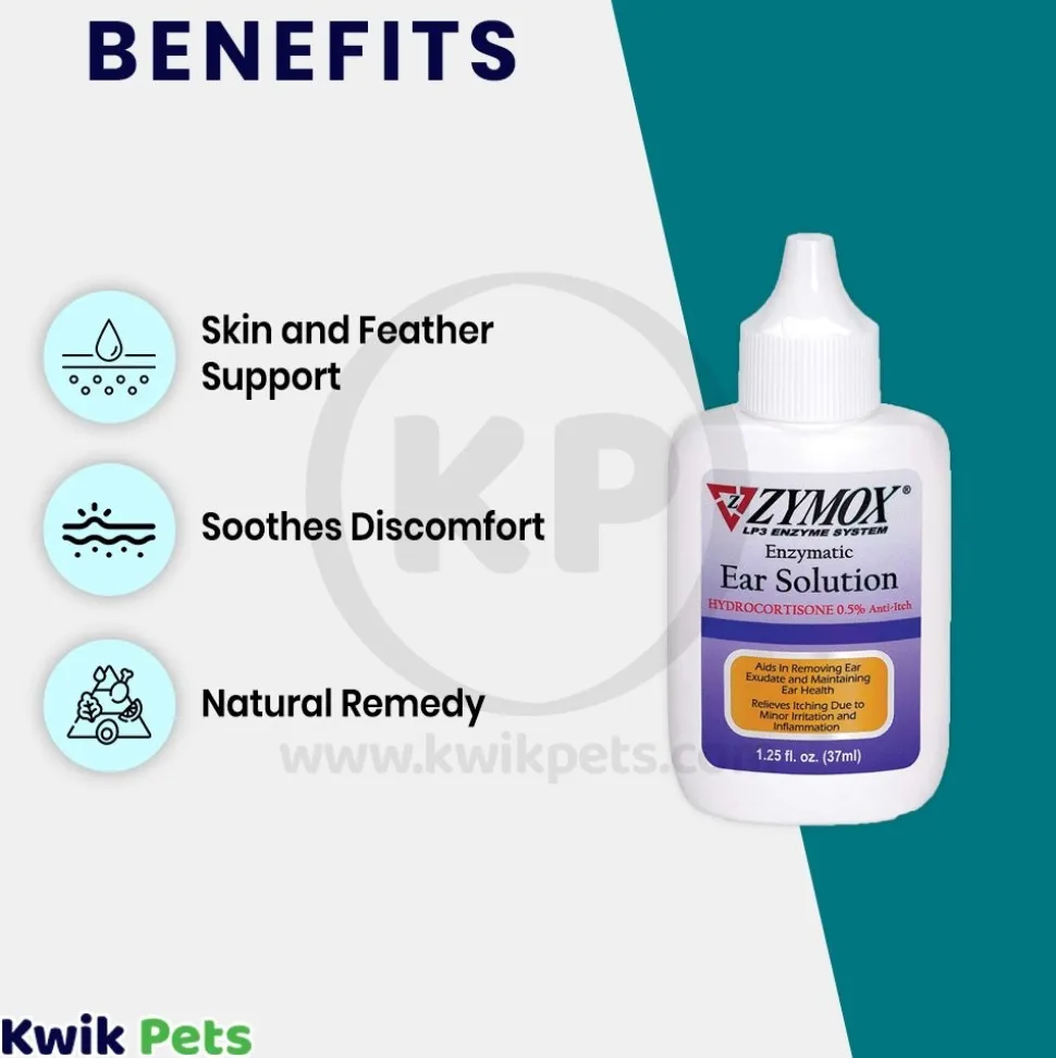 Zymox Ear Solution with .5% hydrocortisone 1.25-oz
